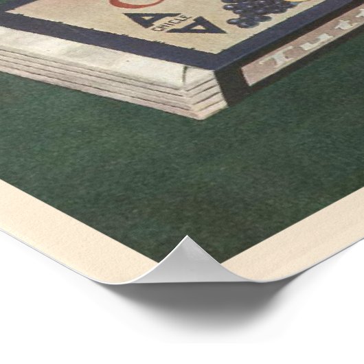 カリフォルニアヴィンテージフルーツレディのポスター ポスター (角)