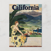 カリフォルニアヴィンテージ旅行はがき ポストカード (正面)
