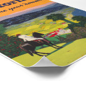 カリフォルニアヴィンテージ旅行ポスター ポスター (角)