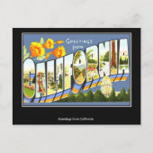 カリフォルニアヴィンテージ旅行郵便はがき ポストカード (正面)