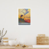 カリフォルニアヴィンテージ旅行 ポスター (キッチン)