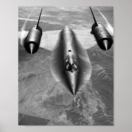 カリフォルニア上空のSR-71飛んでいる Blackbird ポスター