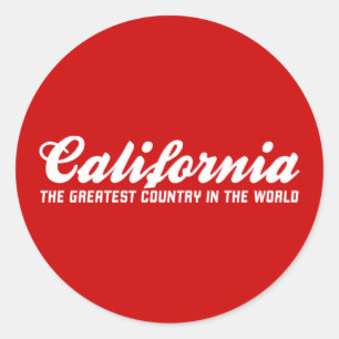 カリフォルニア世界で最も素晴らしい国 ラウンドシール