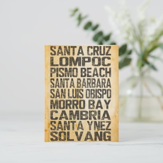 カリフォルニア中央海岸はがき ポストカード (スタンド正面)