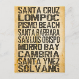 カリフォルニア中央海岸はがき ポストカード