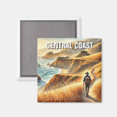 カリフォルニア中央海岸ハイカー マグネット (正面/裏面)