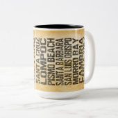 カリフォルニア中央海岸マグカップ ツートーンマグカップ (正面右)