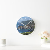 カリフォルニア中央海岸 ラウンド壁時計 (ホーム)