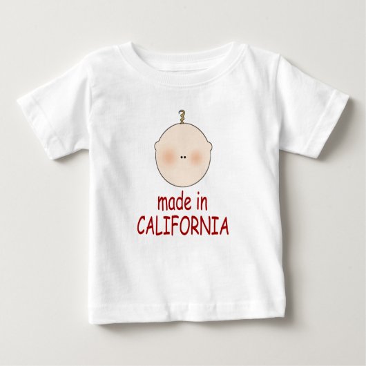 カリフォルニア乳児のTシャツで作られるかわいい ベビーTシャツ (正面)