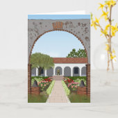 カリフォルニア代表団の挨拶状、中ブランク カード (黄色い花)