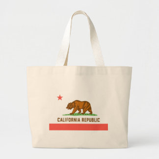 カリフォルニア公式の州の旗 ラージトートバッグ