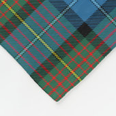 カリフォルニア公式州タータンチェック フリースブランケット (角)