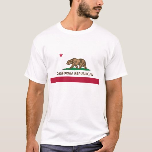 カリフォルニア共和党員の旗 Tシャツ (正面)