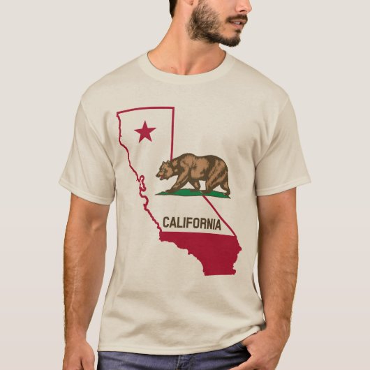 カリフォルニア共和国くまのワイシャツ Tシャツ (正面)