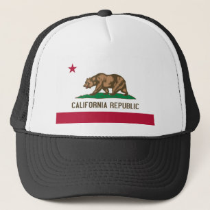 カリフォルニア共和国くまの州の旗 キャップ