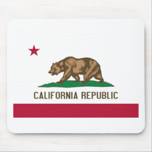 カリフォルニア共和国くまの州の旗 マウスパッド