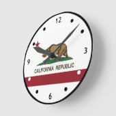 カリフォルニア共和国くまの時計 ラウンド壁時計 (傾斜)