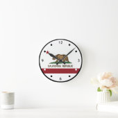 カリフォルニア共和国くまの時計 ラウンド壁時計 (ホーム)