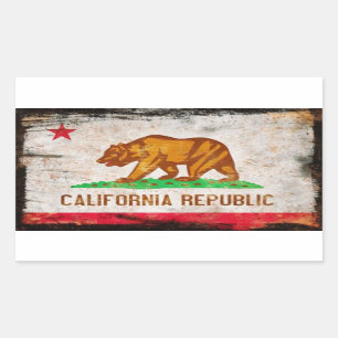 カリフォルニア共和国のステッカー 長方形シール
