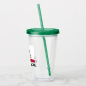 カリフォルニア共和国の州の旗のアクリルのタンブラーのコップ アクリルタンブラー (左)