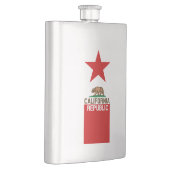 カリフォルニア共和国の州の旗の赤の星 フラスク (右)