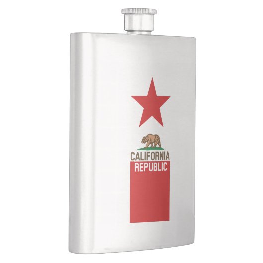 カリフォルニア共和国の州の旗の赤の星 フラスク (右)