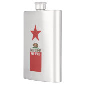 カリフォルニア共和国の州の旗の赤の星 フラスク (左)