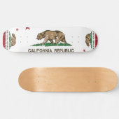 カリフォルニア共和国の州の旗 スケートボード (横)