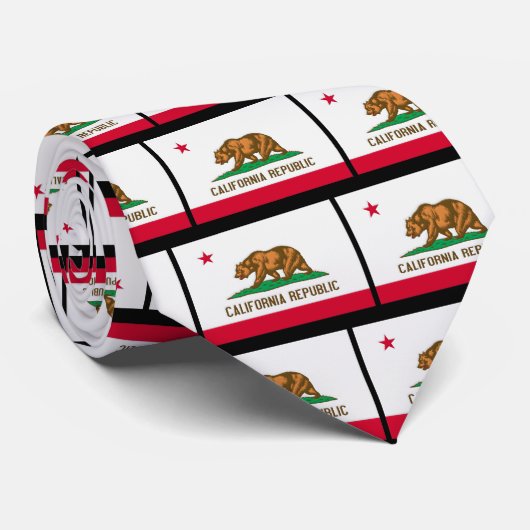 カリフォルニア共和国の州の旗 ネクタイ (ロール)