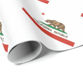 カリフォルニア共和国の州の旗 ラッピングペーパー (ロールコーナー)