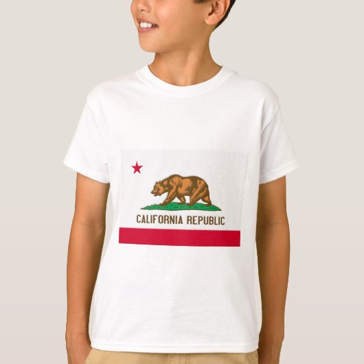 カリフォルニア共和国の州の旗 Tシャツ (正面)
