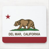 カリフォルニア共和国の州の旗Del Mar マウスパッド (正面)