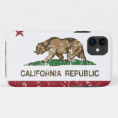 カリフォルニア共和国の旗の動揺してな一見 Case-Mate iPhoneケース (裏面(横))