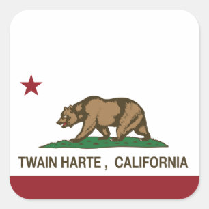 カリフォルニア共和国の旗トワインHarte スクエアシール