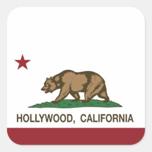 カリフォルニア共和国の旗ハリウッド スクエアシール