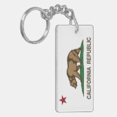 カリフォルニア共和国の旗 キーホルダー (正面左)