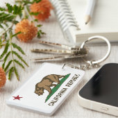 カリフォルニア共和国の旗 キーホルダー (正面右)