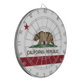 カリフォルニア共和国の旗 ダーツボード (正面左)