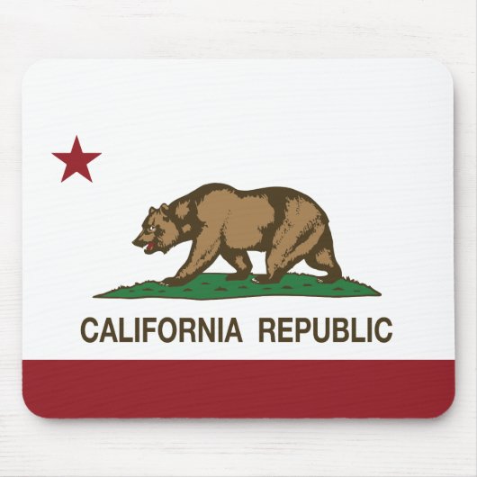カリフォルニア共和国の旗 マウスパッド (正面)