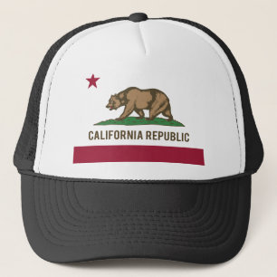 カリフォルニア共和国の旗-色 キャップ