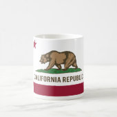 カリフォルニア共和国の旗-色 コーヒーマグカップ (中央)