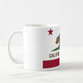 カリフォルニア共和国の旗-色 コーヒーマグカップ (左)