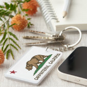 カリフォルニア共和国の旗Carpinteria キーホルダー (正面右)