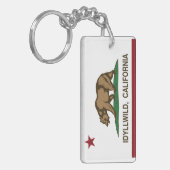 カリフォルニア共和国の旗Idyllwild キーホルダー (正面左)