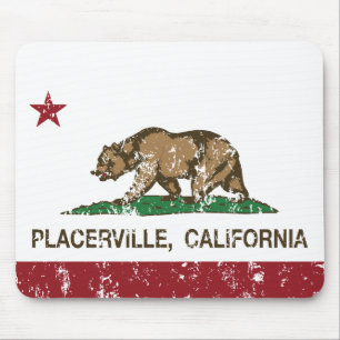 カリフォルニア共和国の旗Placerville マウスパッド