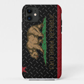 カリフォルニア共和国の黒ダイヤのプレート iPhone 11 ケース