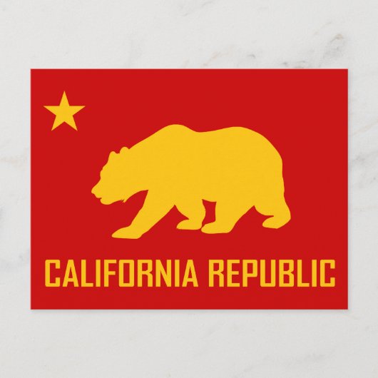 カリフォルニア共和国はがき ポストカード (正面)