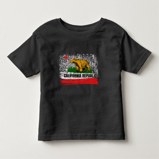 カリフォルニア共和国カリ国旗ソカルノーカルカンカル トドラーTシャツ (正面)