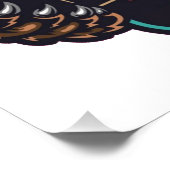 カリフォルニア共和国カリ国旗ソカルノーカルカンカル ポスター (コーナー)