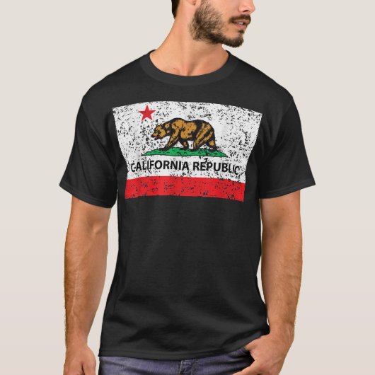 カリフォルニア共和国カリ国旗TシャツSocal Norcal Tシャツ (正面)
